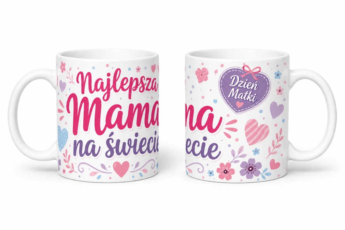 Kubek dla mamy - Najlepsza Mama na świecie pastelowe