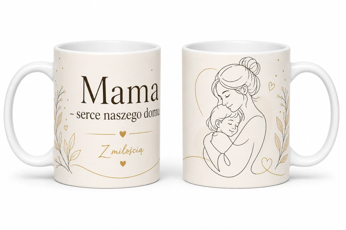 Kubek dla mamy - Mama serce naszego domu