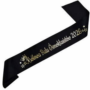 Królowa Balu Ósmoklasistów 2026 - czarna szarfa