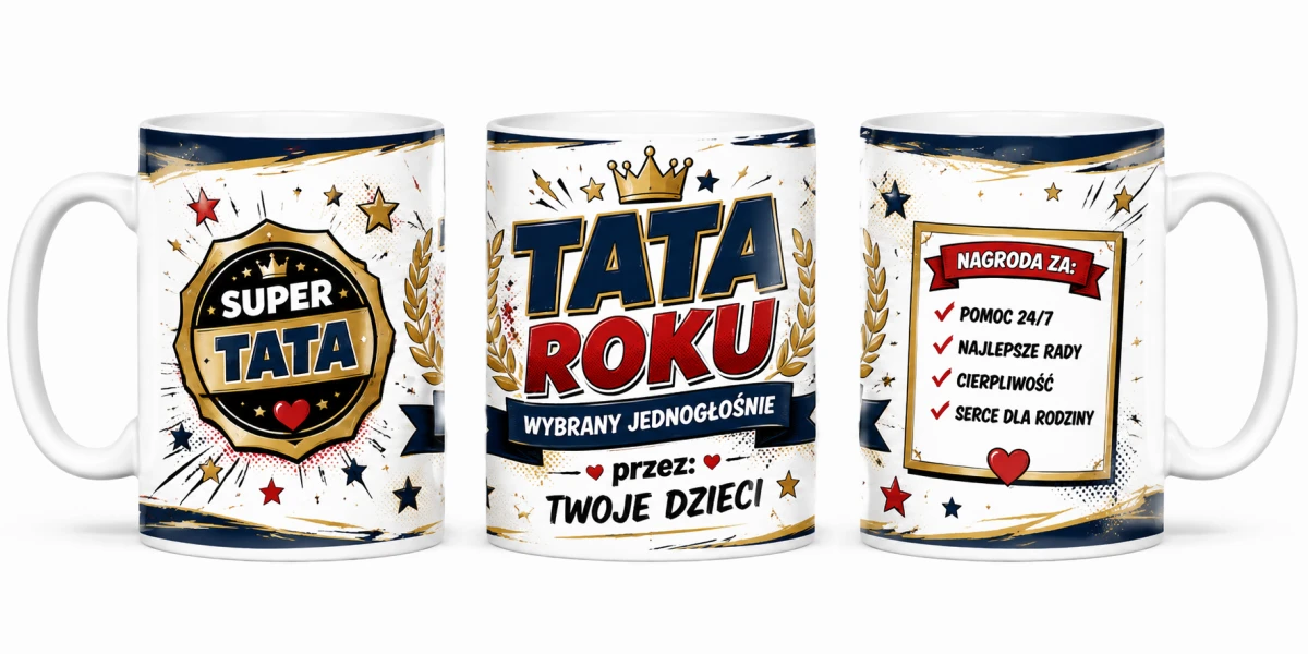 Kubek dla taty Tata Roku z nadrukiem