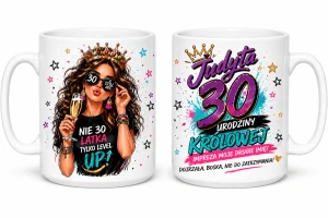 Kubek na 30 urodziny królowej z imieniem