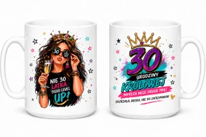 Kubek na 30 urodziny królowej - 30-latka
