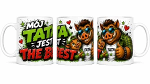 Kubek dla taty - Mój Tata jest The Best zielony