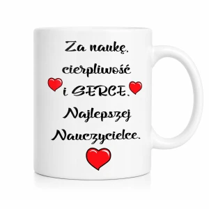 Kubek dla najlepszej nauczycielki 330 ml – prezent na Dzień Nauczyciela