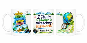 Kubek dla nauczyciela geografii - prezent od uczniów