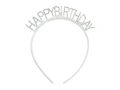 Opaska Happy Birthday 14x15.5 cm, srebrny