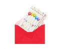 Zaproszenia z kopertami Happy Birthday Streamers Party, 6 szt