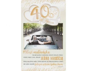 Kartka na rocznicę ślubu - 40 lat razem