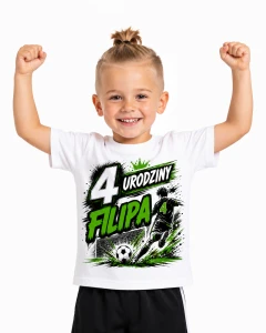 Koszulka piłkarska 4 urodziny z imieniem