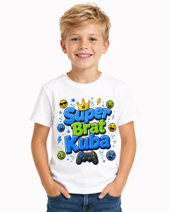 Koszulka Super brat z imieniem - pad