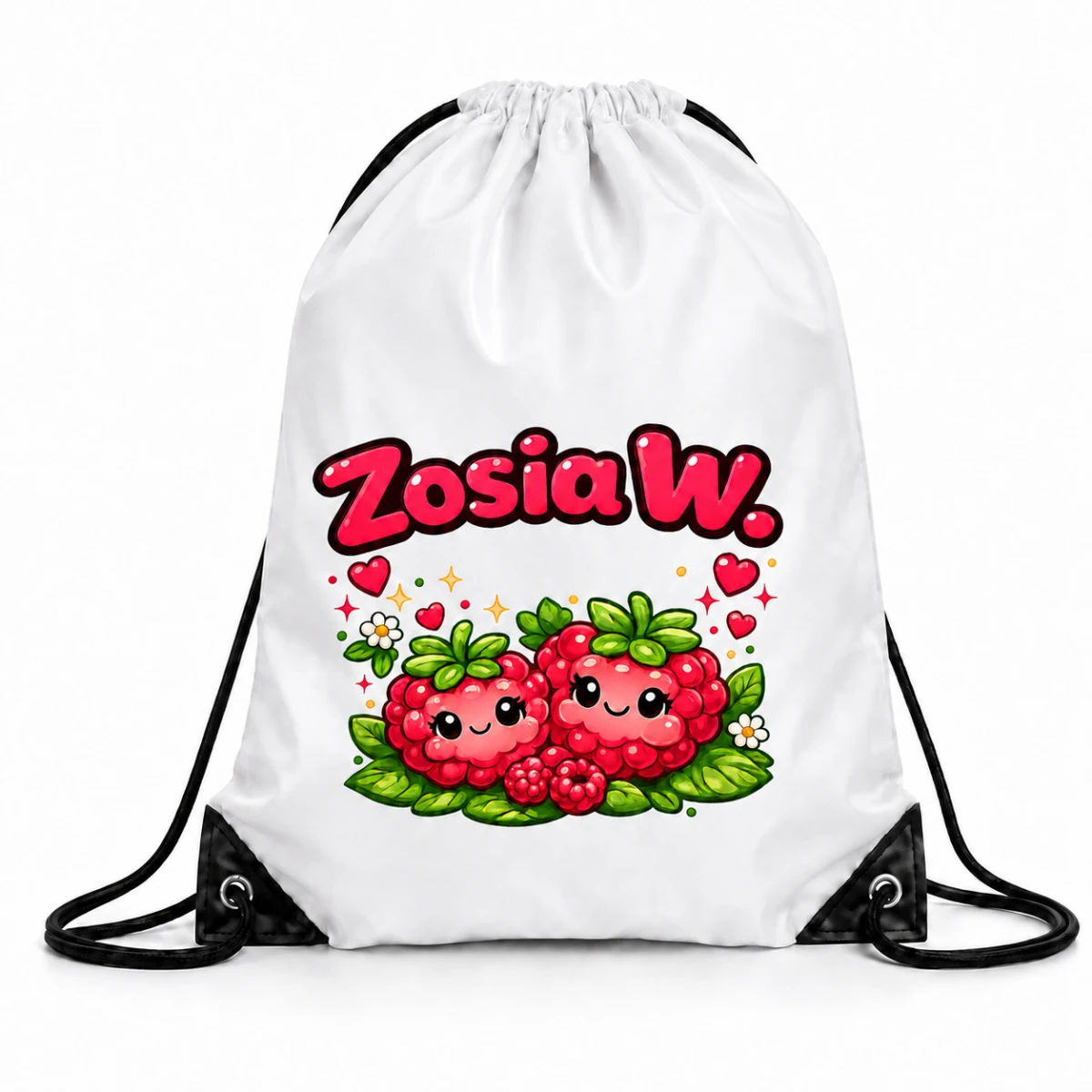 Worek dla przedszkolaka Malinowa Kraina z imieniem