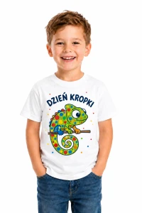 Koszulka dziecięca na Dzień Kropki – Kolorowy Kameleon