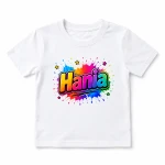 Koszulka dziecięca z tęczowym imieniem – personalizowana