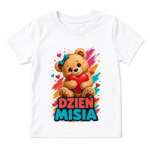 Koszulka dziecięca na Dzień Misia – Miś z sercem