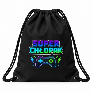 Worek czarny na Dzień Chłopaka – Super Gamer
