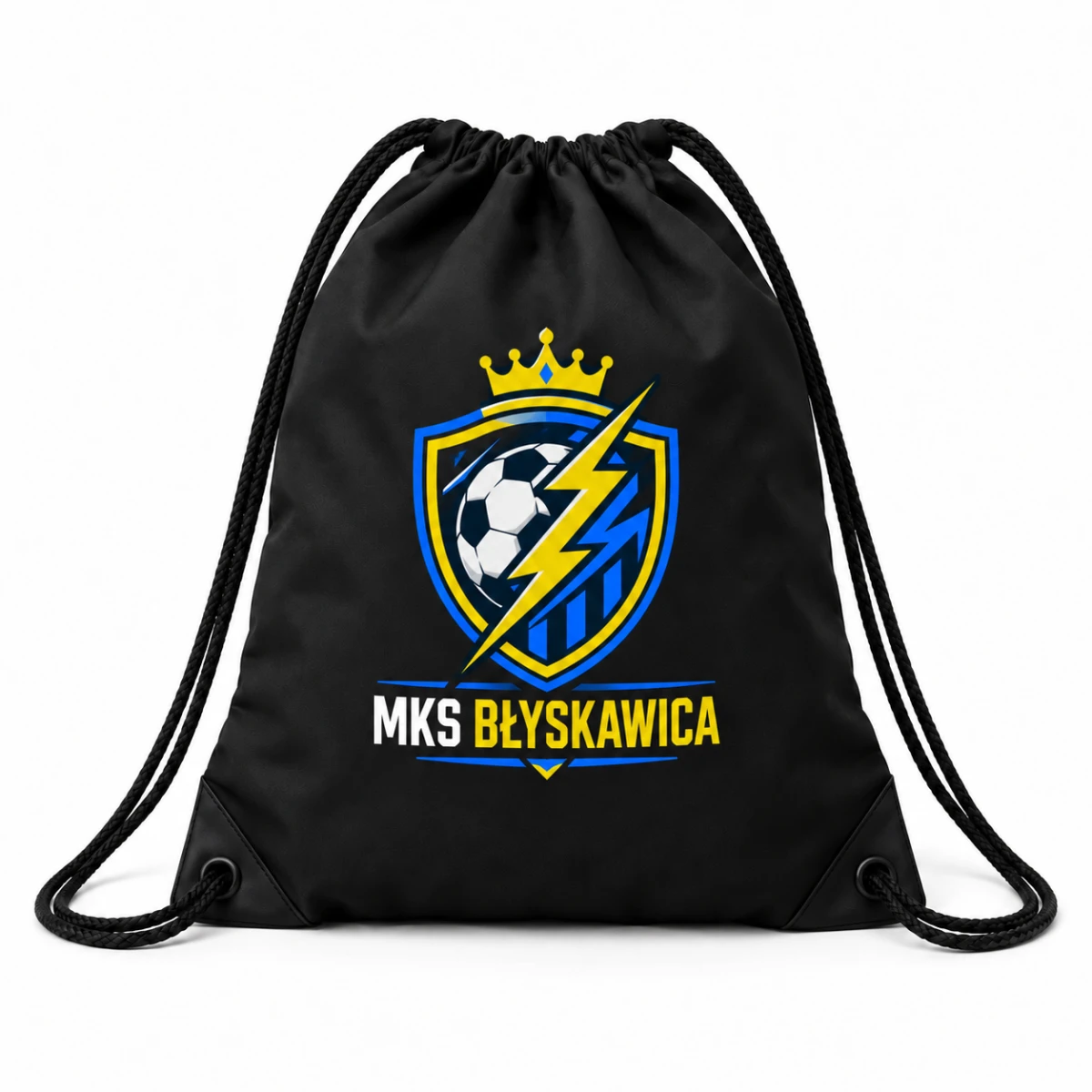 Worek sportowy z herbem lub logo i nazwą klubu – dowolna dyscyplina