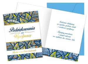 Karnet Podziękowania za współpracę