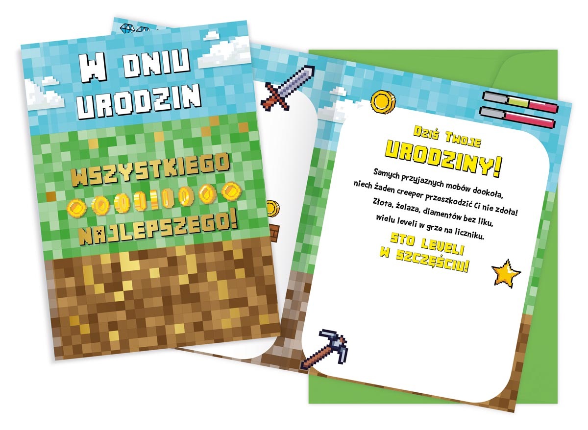 Karnet Urodziny(piksele)