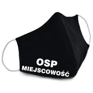 Maseczka STRAŻ PSP OSP + DOWOLNA MIEJSCOWOŚĆ 1szt