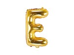 Balon foliowy litera E złota 35cm 1szt