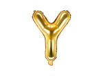 Balon foliowy litera Y złota 35cm 1szt