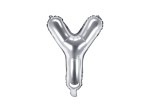 Balon foliowy litera Y srebrny 35cm 1szt