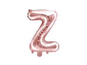 Balon foliowy litera Z różowe złoto 35cm 1szt