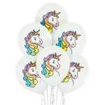 Balony Unicorn jednorożec 6szt