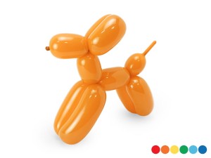 Balony modeliny pastelowe 130cm z pompką mix 30szt