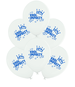 Balony Król imprezy 6szt