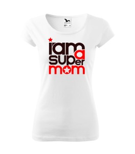 Koszulka T-shirt "I AM A SUPER MOM" na dzień mamy