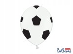 Balony 30 cm, Piłka, Pure White, 6szt