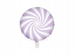 Balon foliowy Cukierek, 35cm, liliowy