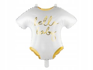 Balon foliowy Śpioszki - Hello Baby, 51x45cm biały
