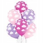 Balony Chmurki clouds girl 6szt