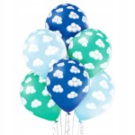 Balony Chmurki dla chłopca 6szt