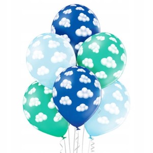 Balony Chmurki dla chłopca 6szt