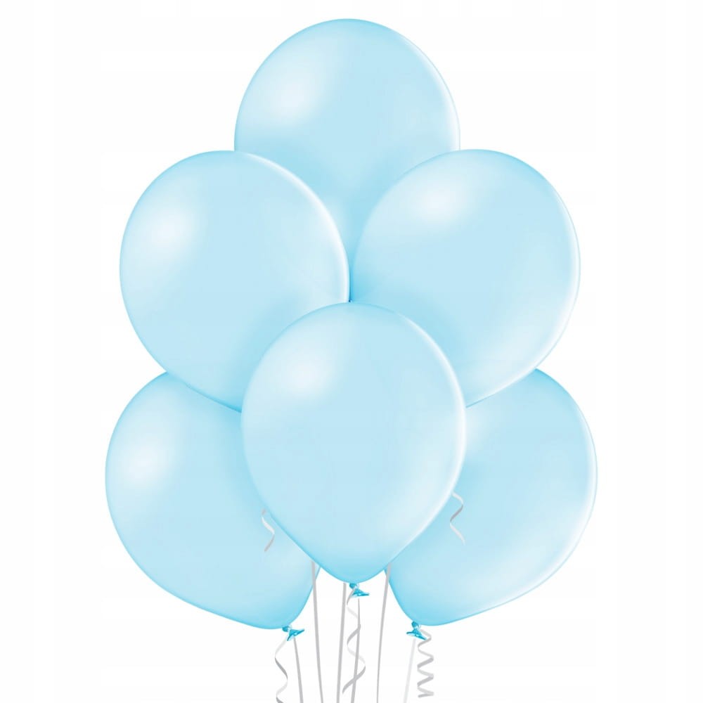 Balony pastel jasny niebieski 25szt - 27cm