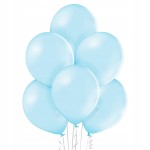Balony pastel jasny niebieski 25szt - 27cm