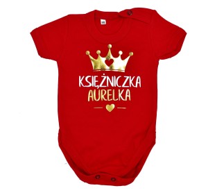 Body KSIĘŻNICZKA z dowolnym imieniem dziecka