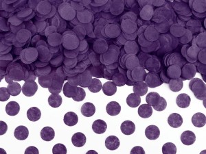 Konfetti Kółka, purpura, 15g chrzest wesele
