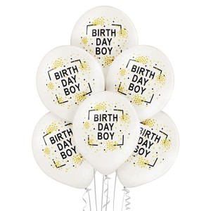 Balony Birthday boy 6szt
