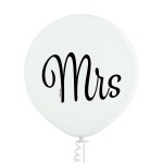 Balon GIGANT MRS ŚLUB WESELE PANNA MŁODA 60cm