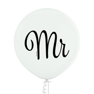 Balon GIGANT MR ŚLUB WESELE PAN MŁODY 60cm
