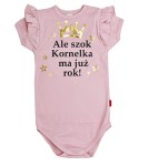 Ale szok mam już rok BRUDNY RÓŻ z falbanką