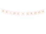 Baner Bride Groom j.róż 15x155cm wieczór panieński
