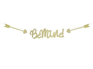 Baner Sweet Love - Be mine! 11,5x90cm ślub wesele
