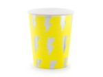 Kubeczki Electric Holo, neonowy żółty, 260ml 6szt
