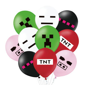 Balony 12cali mix GAMINGOWE 10szt