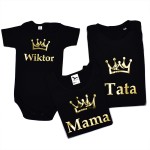 Zestaw koszulek mama tata i syn na roczek urodziny